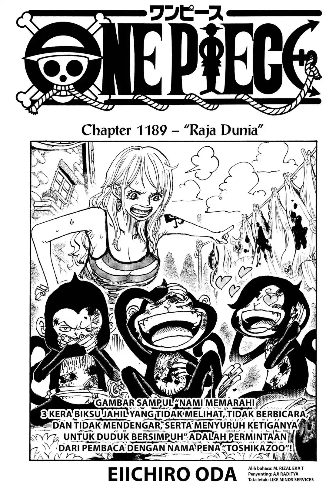 One Piece berwarna 1188 1189 1190 bahasa indonesia